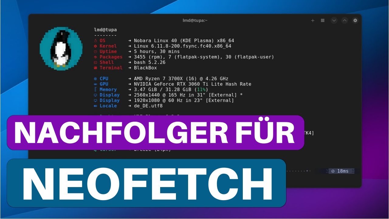 Systeminfos auf einen Blick | Nachfolger f&uuml;r neofetch