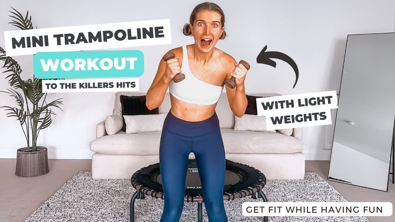 Mini Trampoline Workout with Light Weights | The Killers Hits Edition