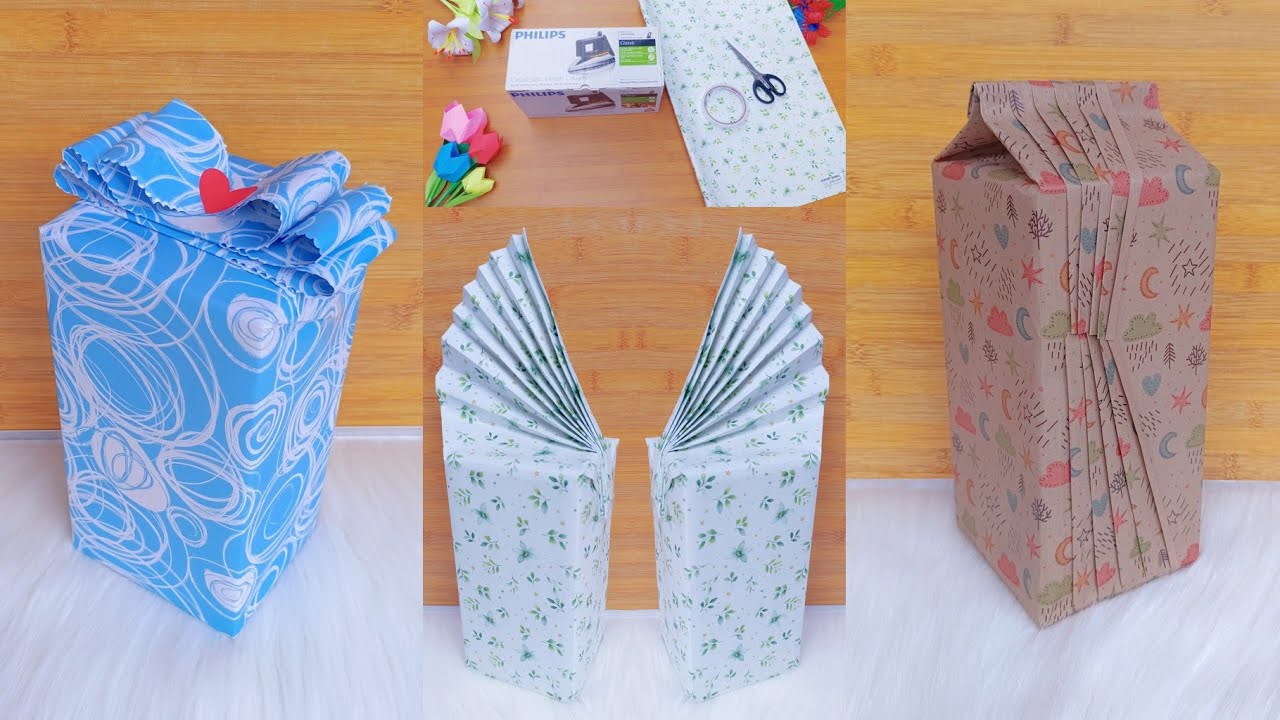 3 Cara Bungkus Kado Setrika || Bungkus Kado Kotak Simple || Ide Kado Nikahan || Bungkus Kado Nikahan