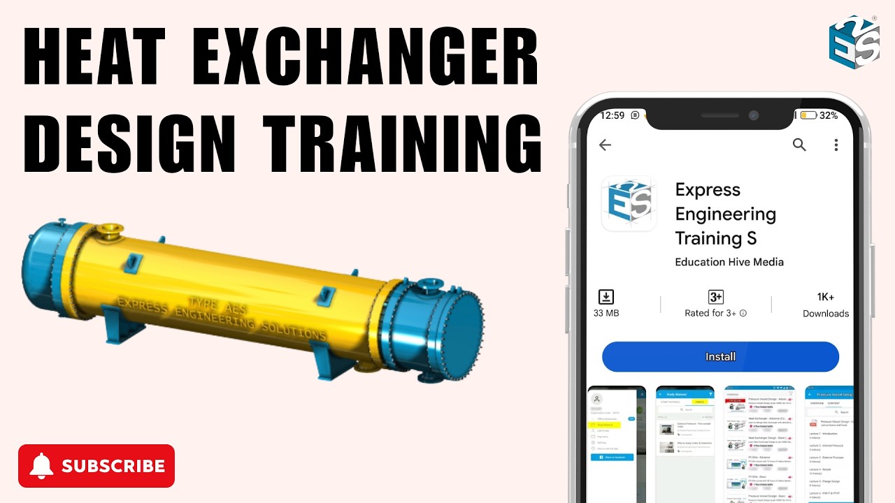 Heat Exchanger Design Training | TEMA | UHX | Tubesheet Design