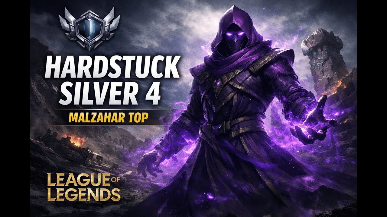 HARDSTUCK SILVER 4 | Malzahar Top SoloQ Ranked Grind