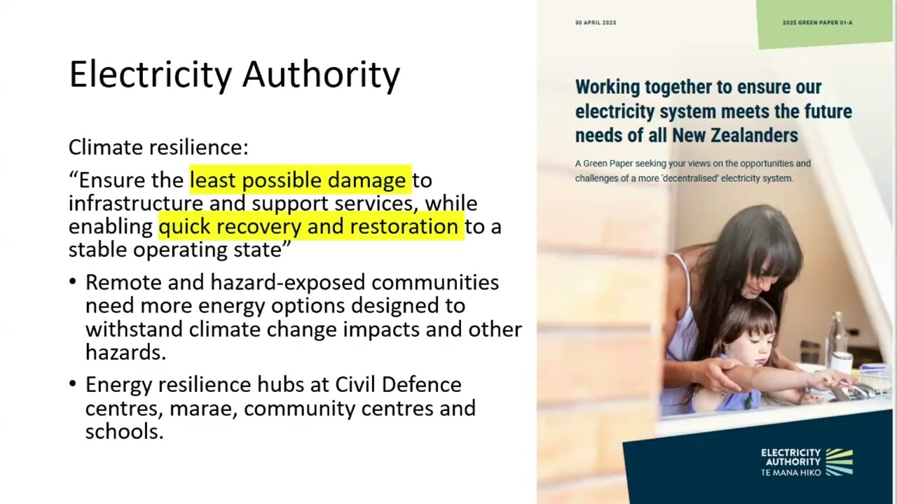 Risk and resilience in NZ’s future electricity system
