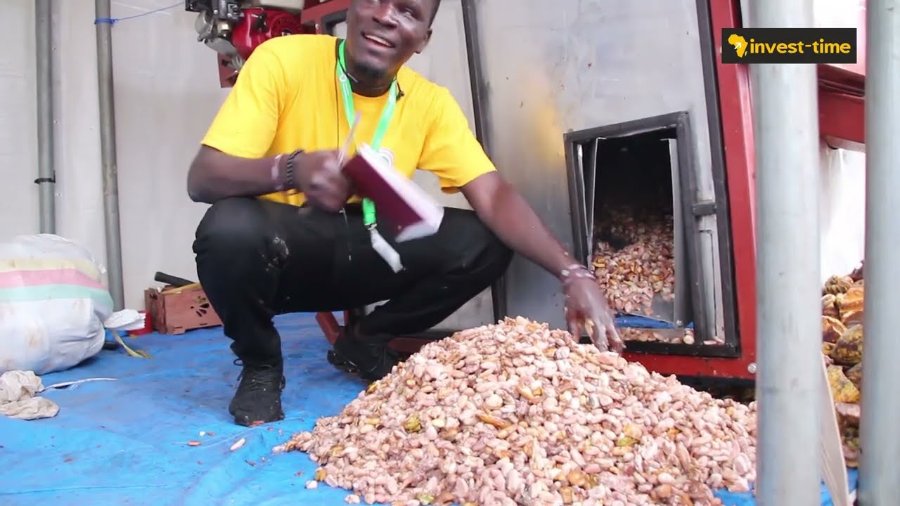 La machine qui écabosse 1 tonne de cacao par heure, au lieu de 48 heures manuellement #cacao