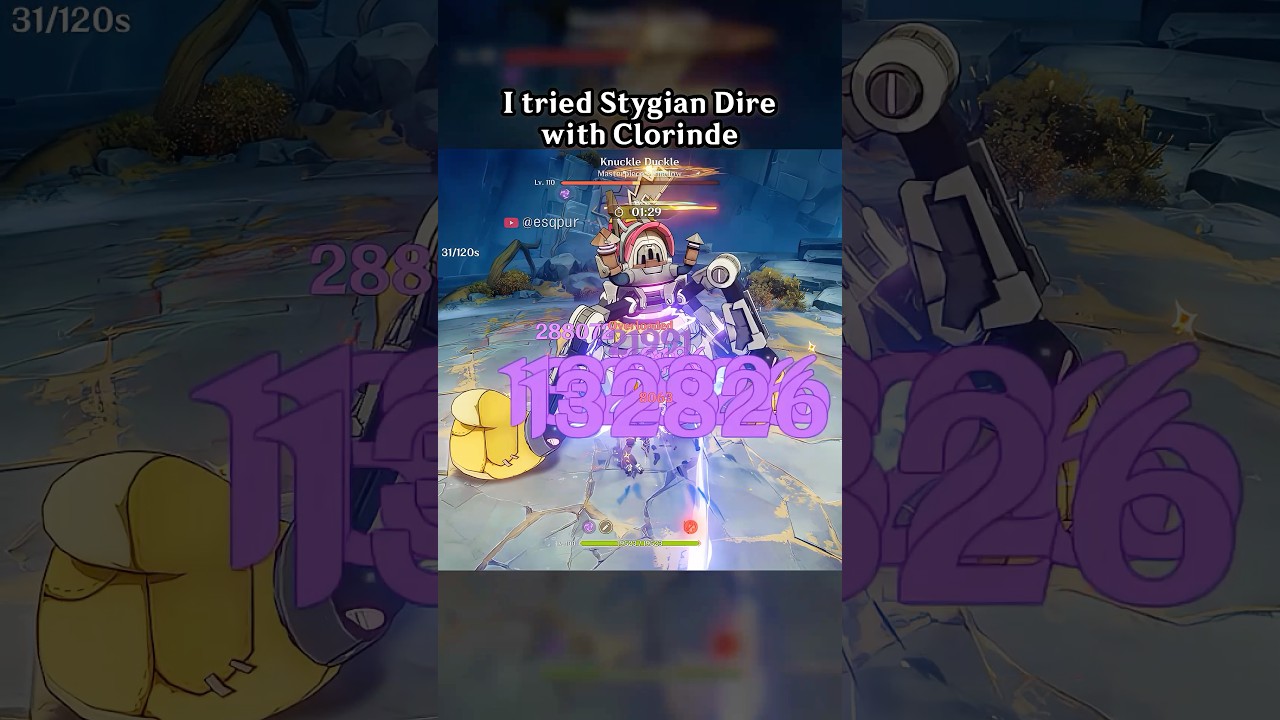 I tried Stygian Dire with Clorinde