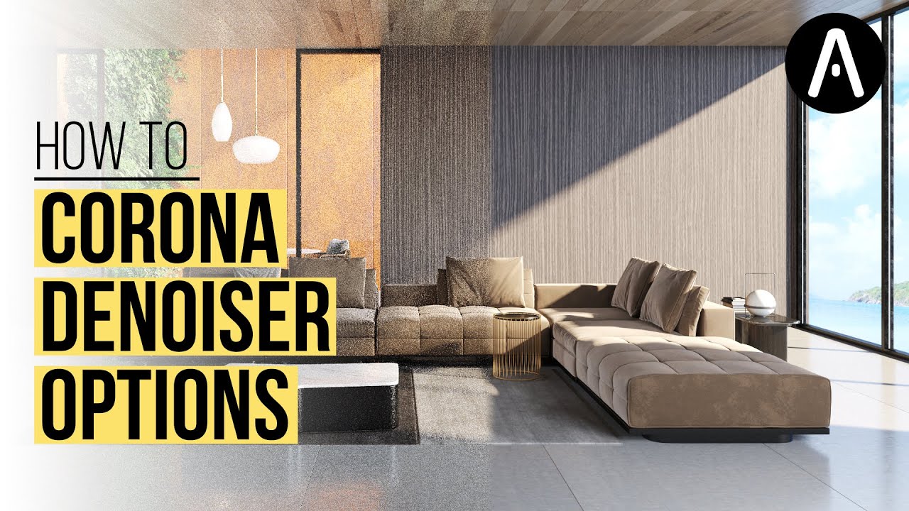 How to use the Corona Renderer Denoising options