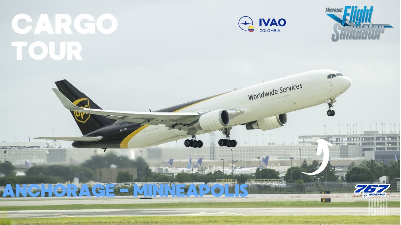 🆕MFS2020 ᴴᴰ| ✅B767 CS   ✈| Anchorage - Minneapolis | TOUR CARGO IVAO CO| LEG 5 | IVAO📡🎉