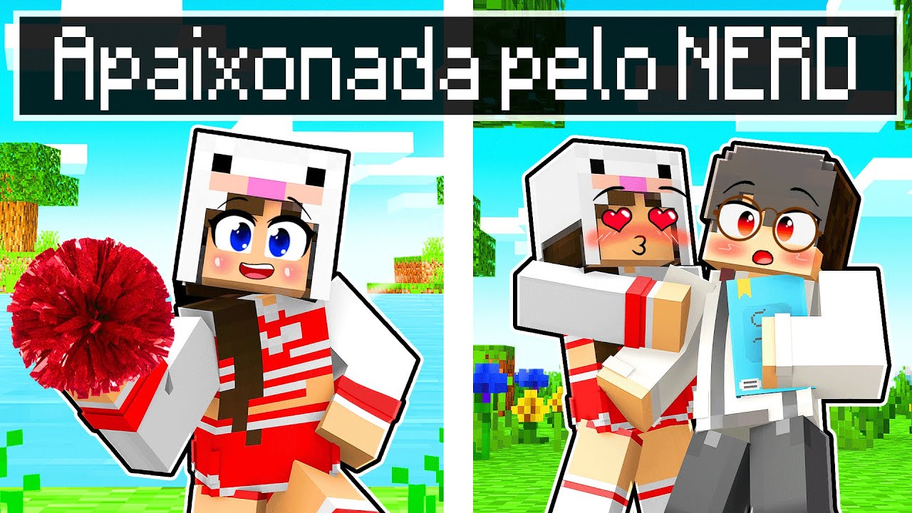 LIDER DE TORCIDA está APAIXONADA pelo NERD no Minecraft !