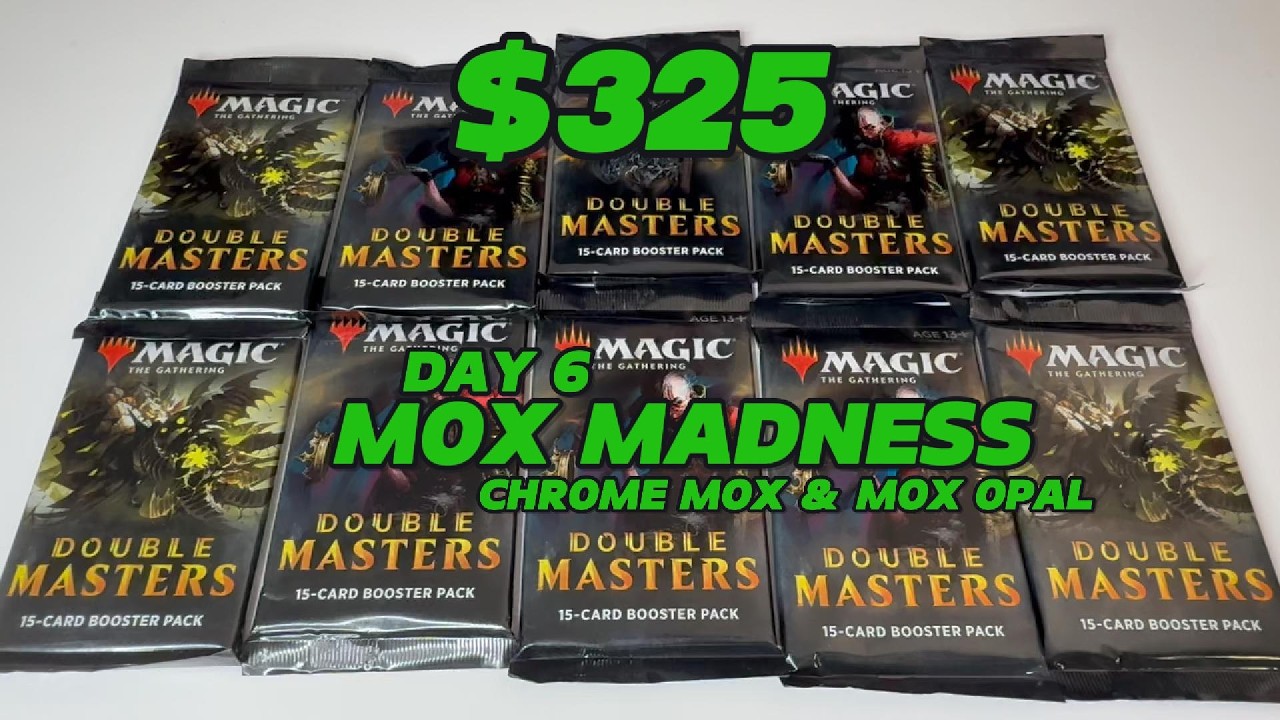 Day 6 - MOX MADNESS - Double Masters x10 - The Hunt For Chrome Mox and Mox Opal #mtg #tcg #magic