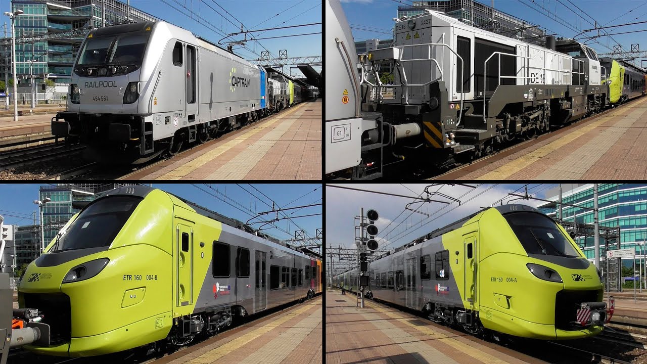 2025, пересадка 494.561 + DE18 2427 + NEW ETR 160.004, первый поезд в Южный Тироль и Тироль