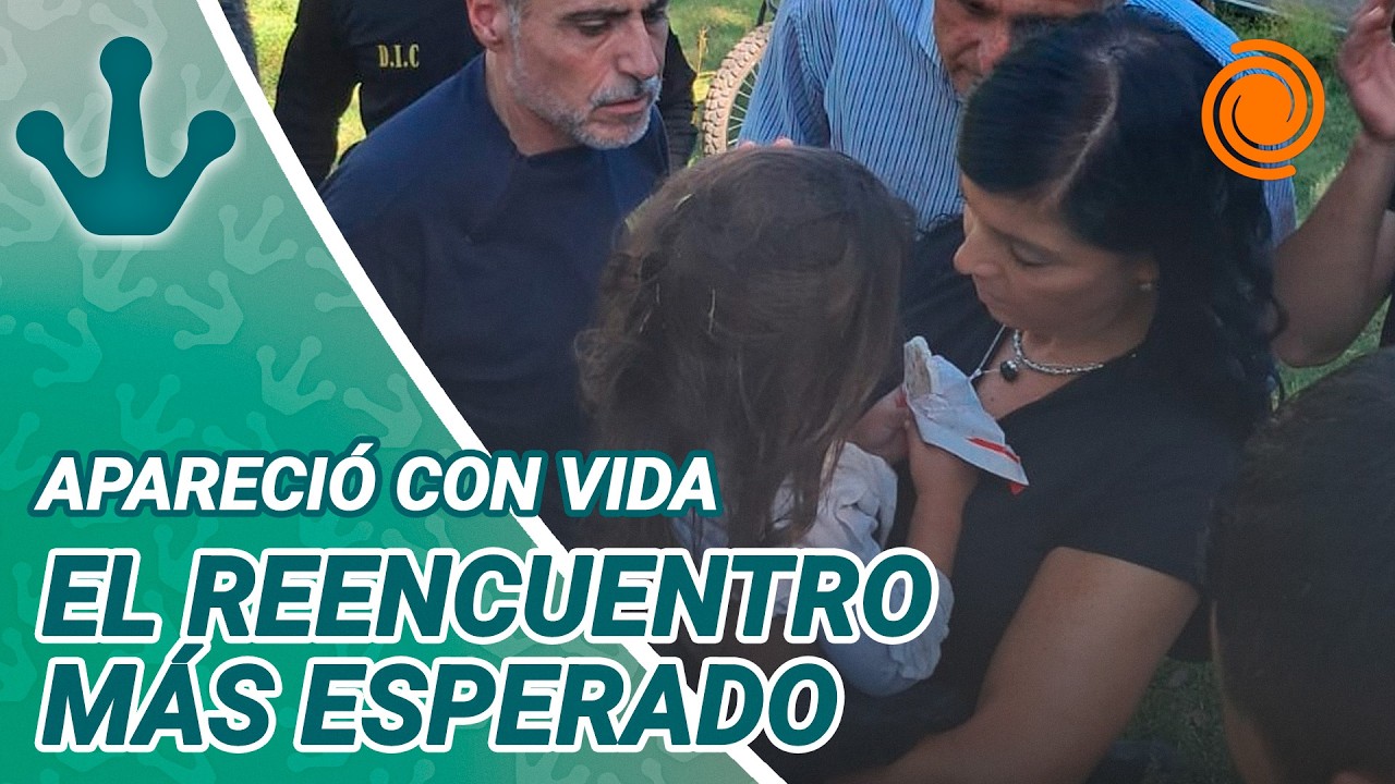 El momento en que ENCONTRARON CON VIDA a la nena de 2 años después de 24 horas en Cosquín
