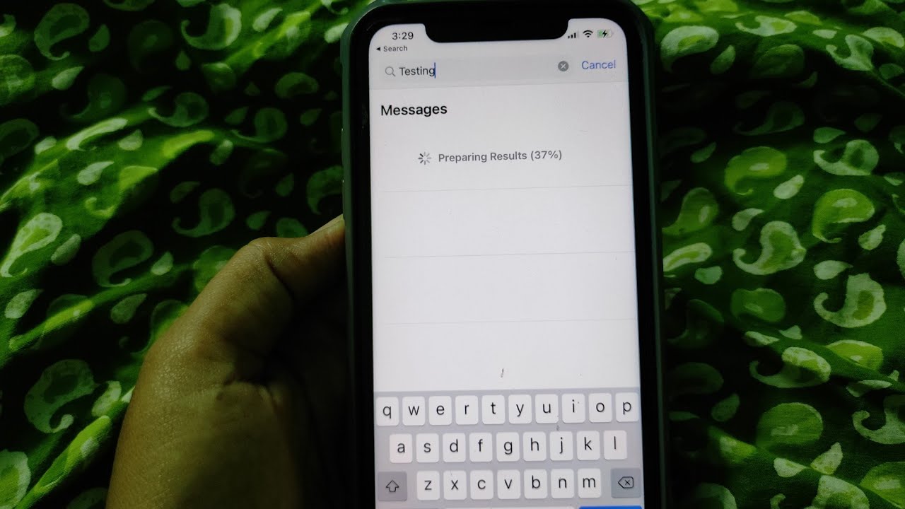 WhatsApp Messages search Not Working on iPhone it says Preparing Results 0%