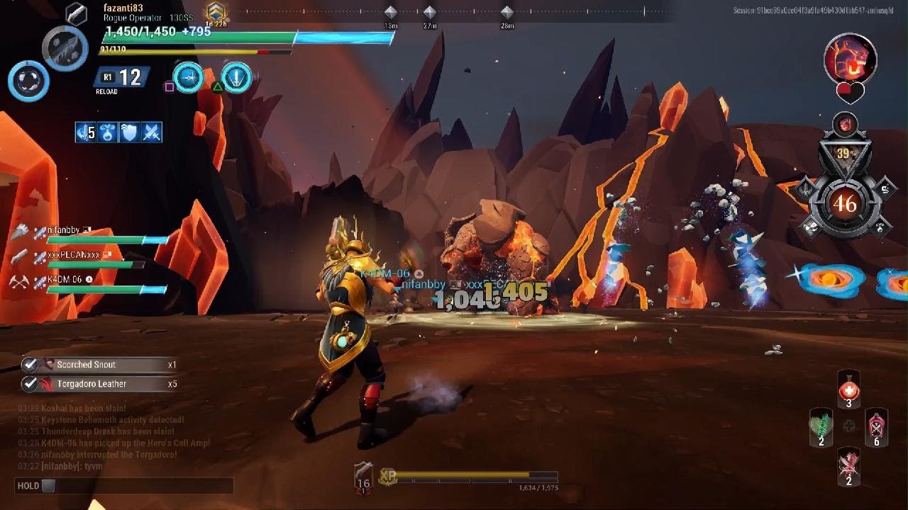 Dauntless: Blaze Escalation 10-50 / Torgadoro