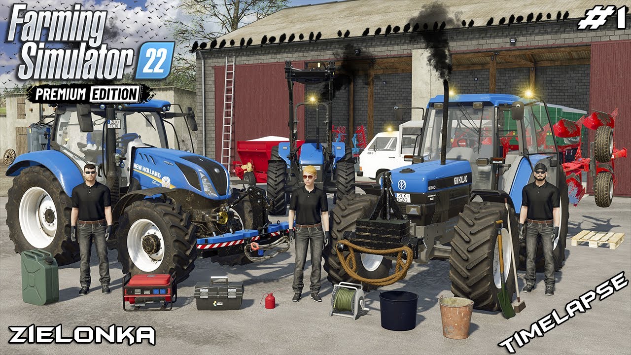 MOVING to the NEW FARM with NEW HOLLAND tractors | Zielonka | Farming Simulator 22 | Episode 1
