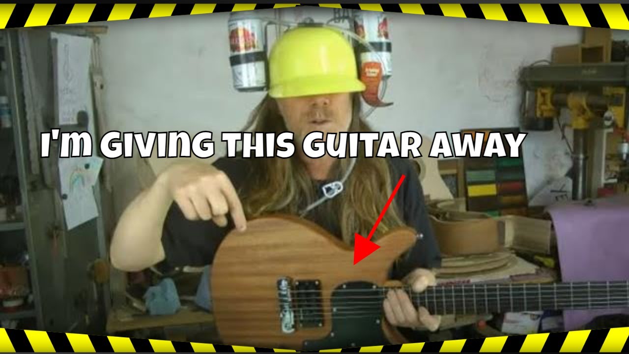 Lockdown Lucy Great Guitar Giveaway - LIVE!! Guitar Making News and MORE...(link in description!!!)