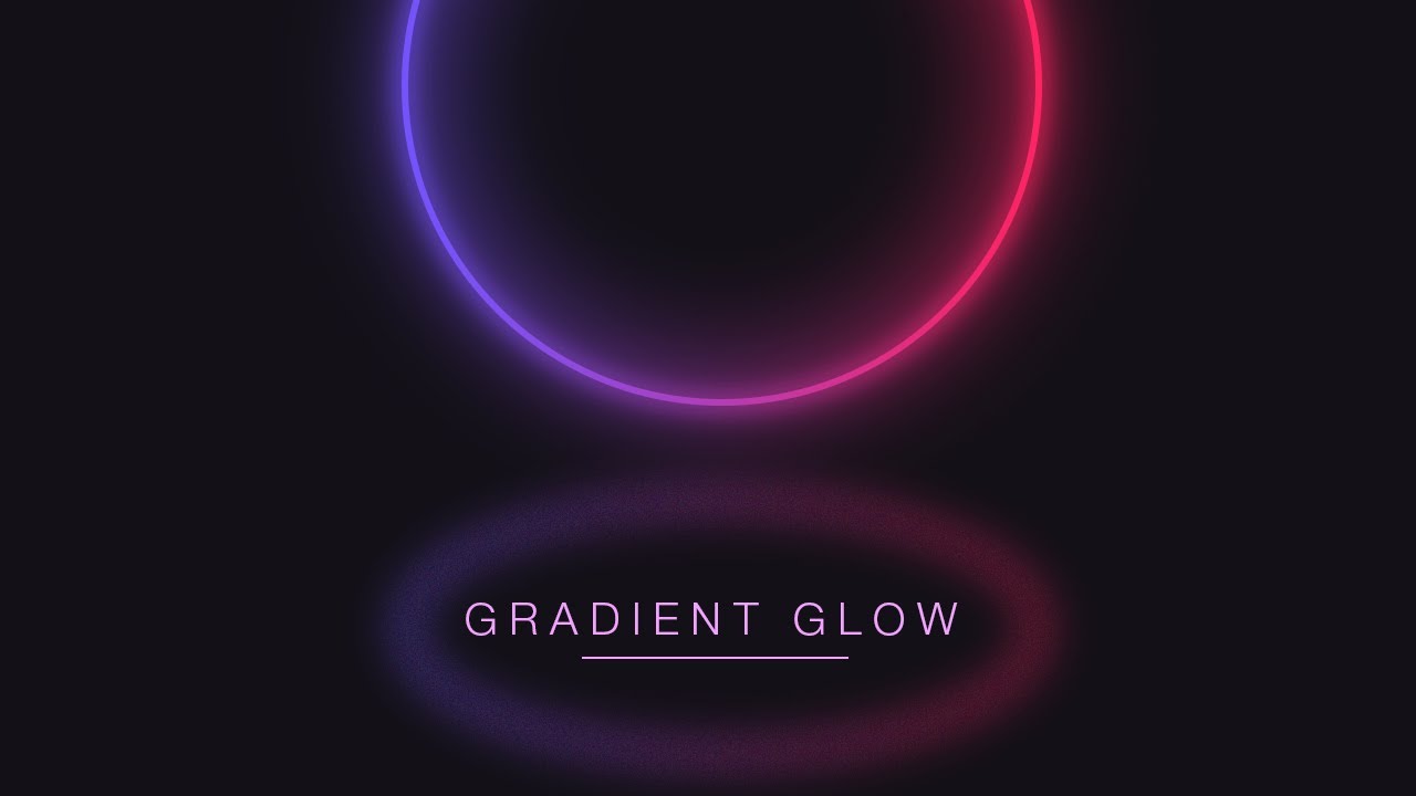 How to create gradient glow - Adobe photoshop tutorial