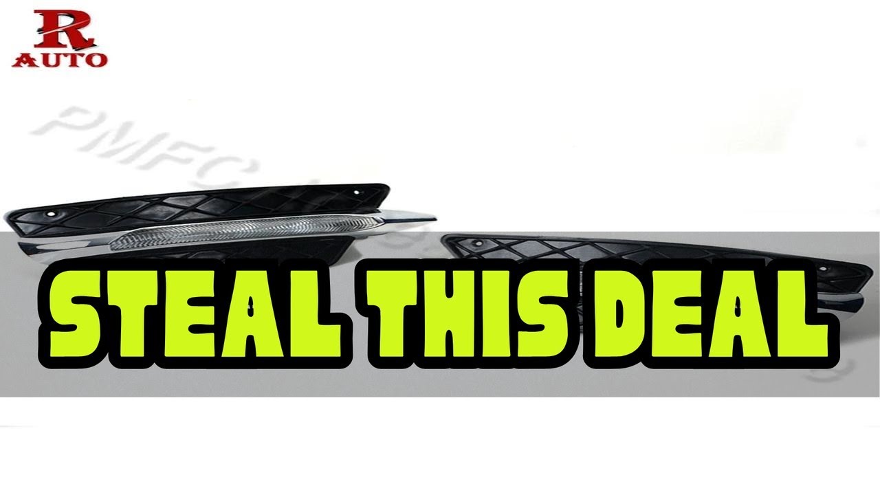 R-AUTO Front Bumper DRL Grilles Grill LED Daytime Running Light DRL Fog Light For Mercedes For Benz