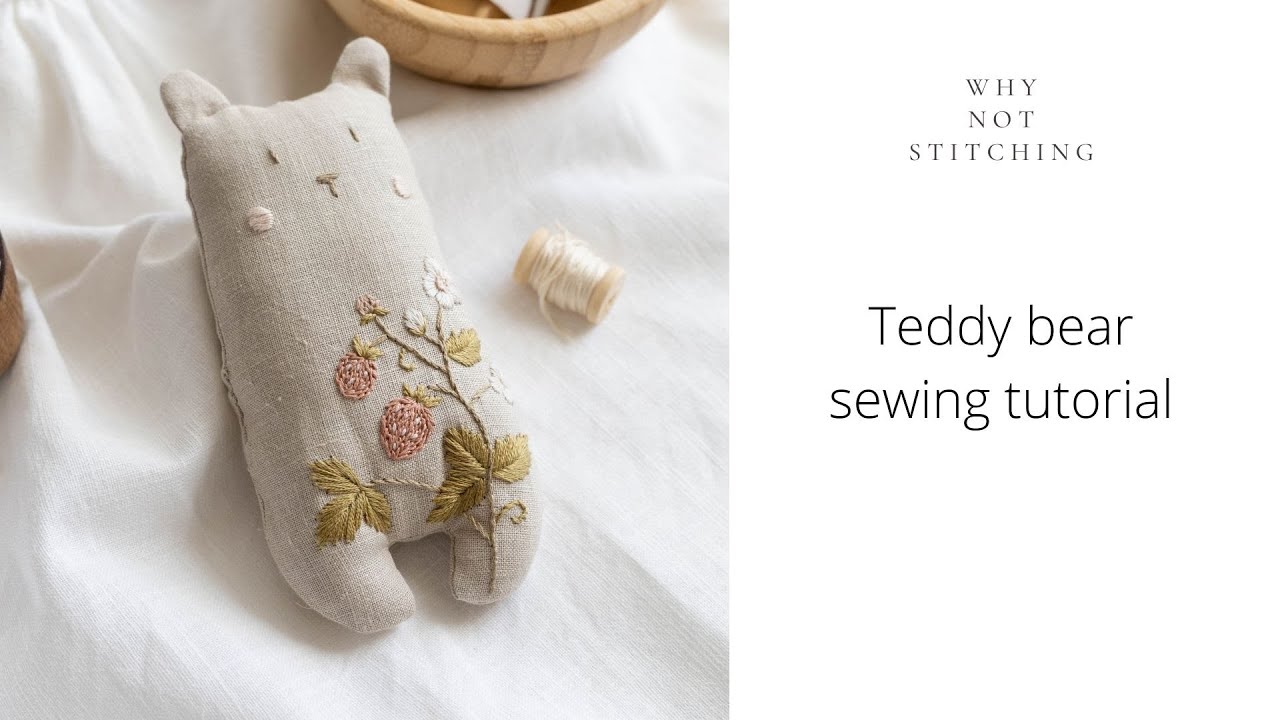 Hand sewing tutorial - hand embroidery for beginners
