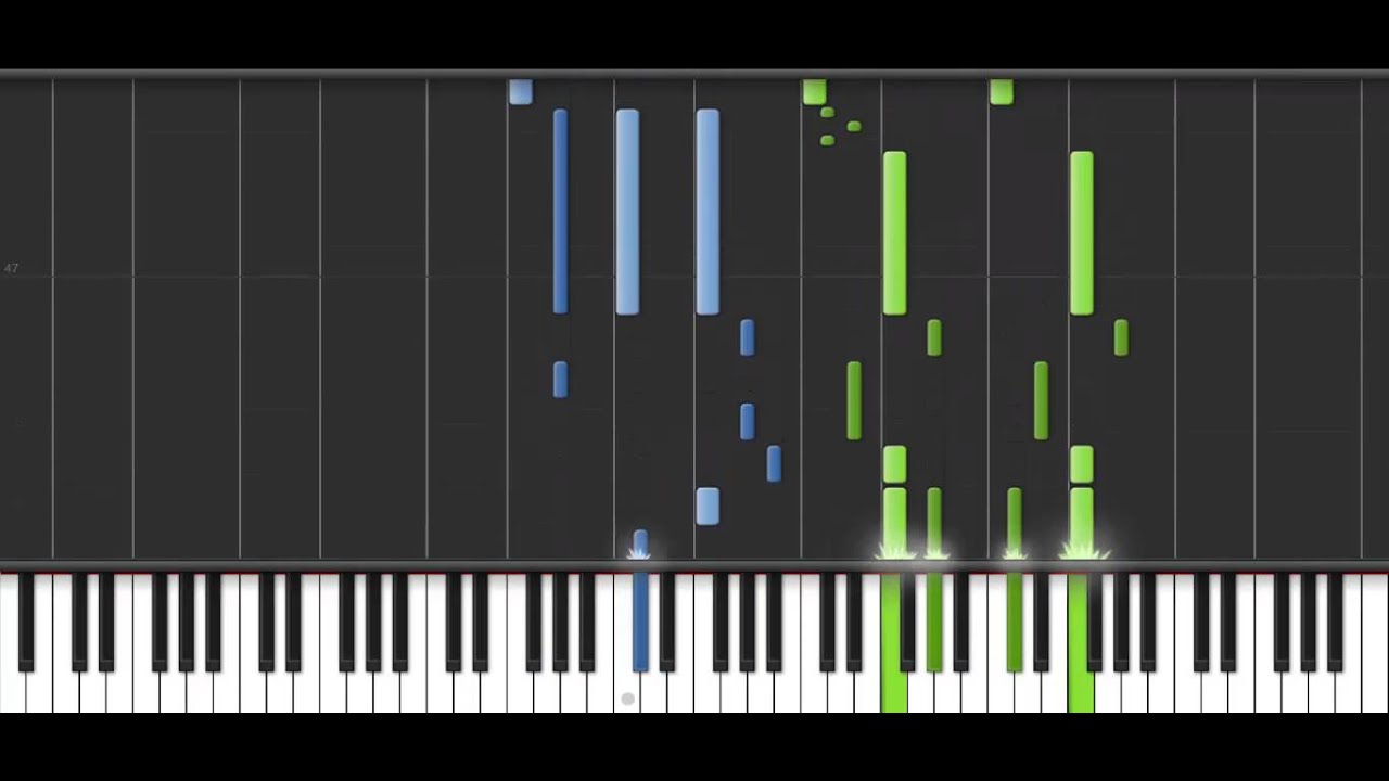 K anime (アニメ「K」) Main Theme Piano Synthesia