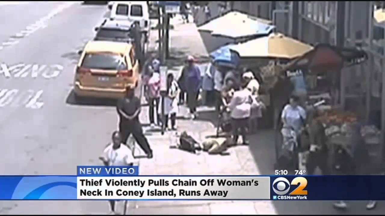 Shocking Video: Brazen Thief Snatches Woman's Chain In Broad Daylight