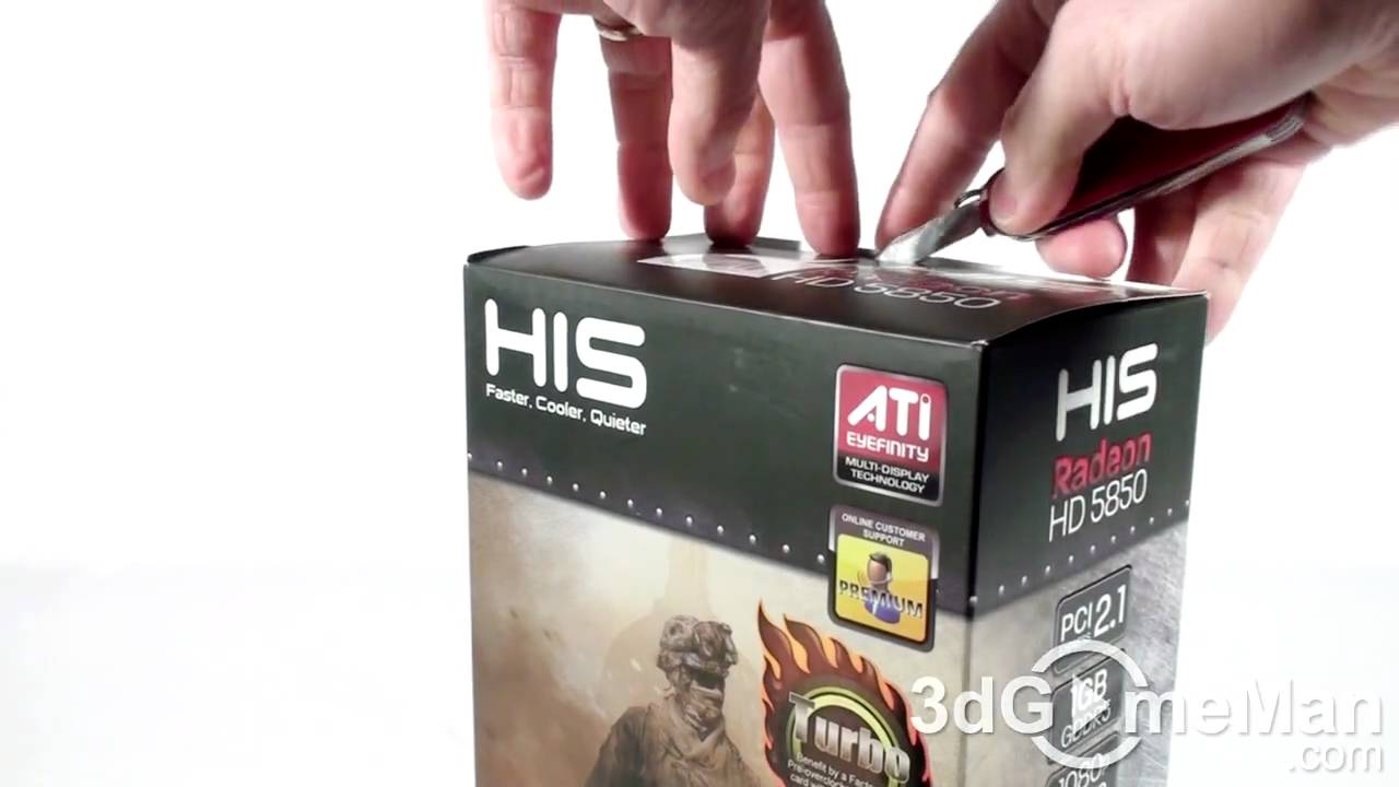 #64 - HIS HD 5850 iCooler V Turbo 1GB GDDR5 Video Card Unboxing Video