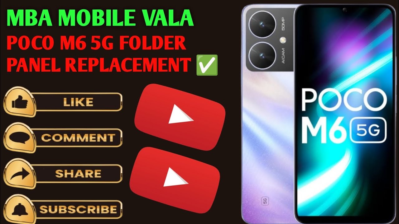 POCO m6 folder panel replacement 
