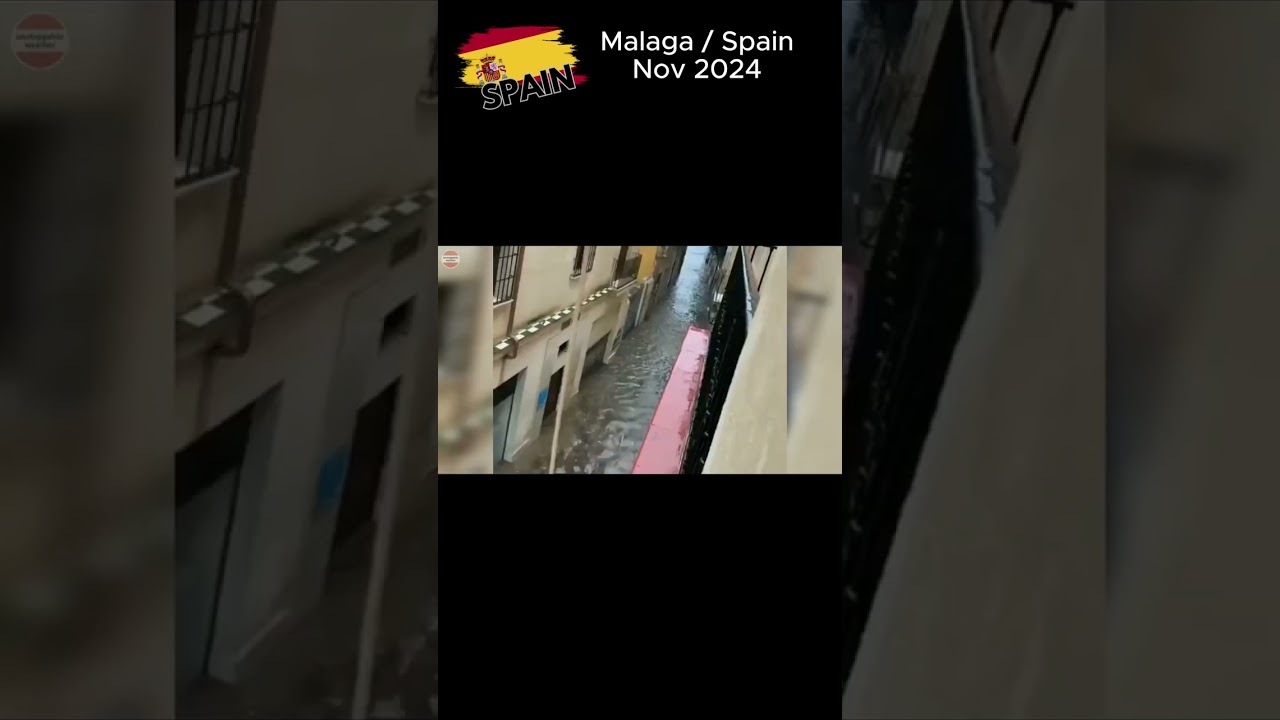 FLOODING SPAIN: Massive Flooding Hits Malaga! 🌧️ #news
