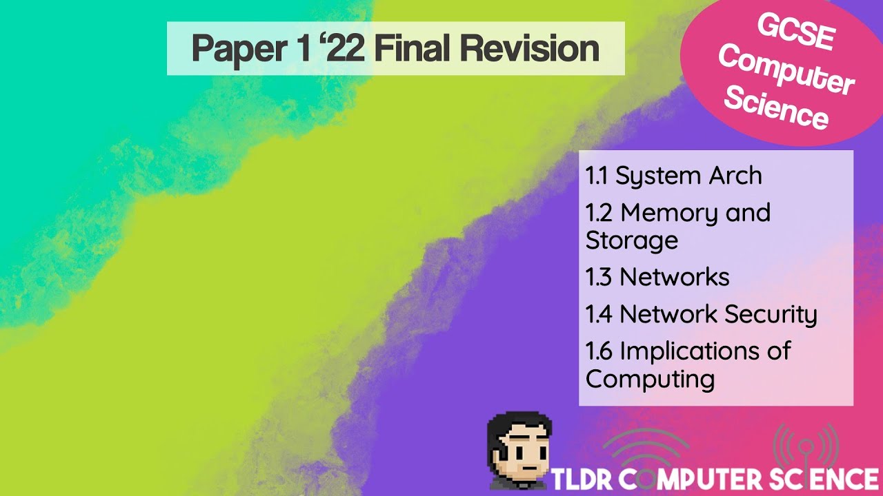 J277 GCSE Computer Science Paper 1 Final Revision ‘22