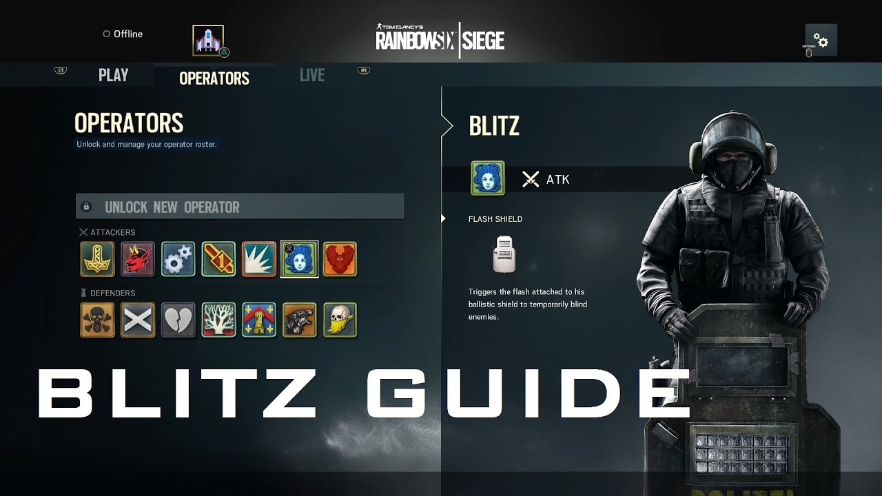 R6: Siege Operator Guide - Blitz