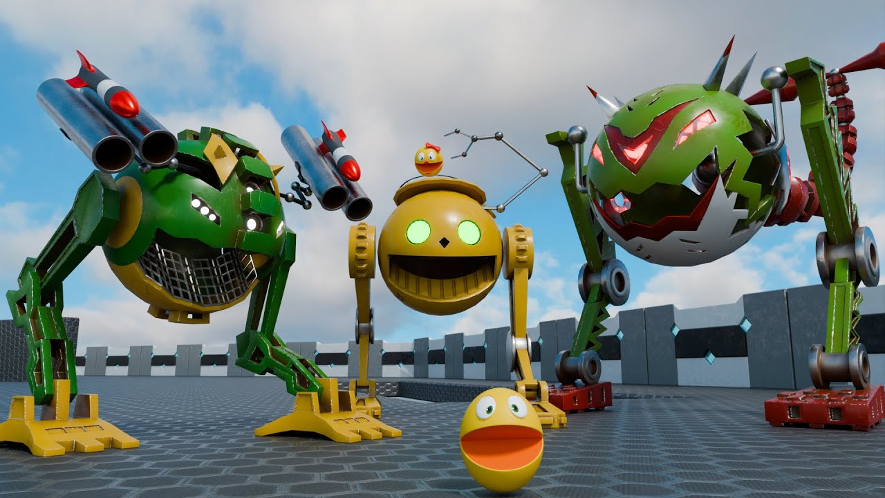 Сборник приключений Pacman — боевые монстры, хвостатые монстры, роботы против защитников, дроид-з...