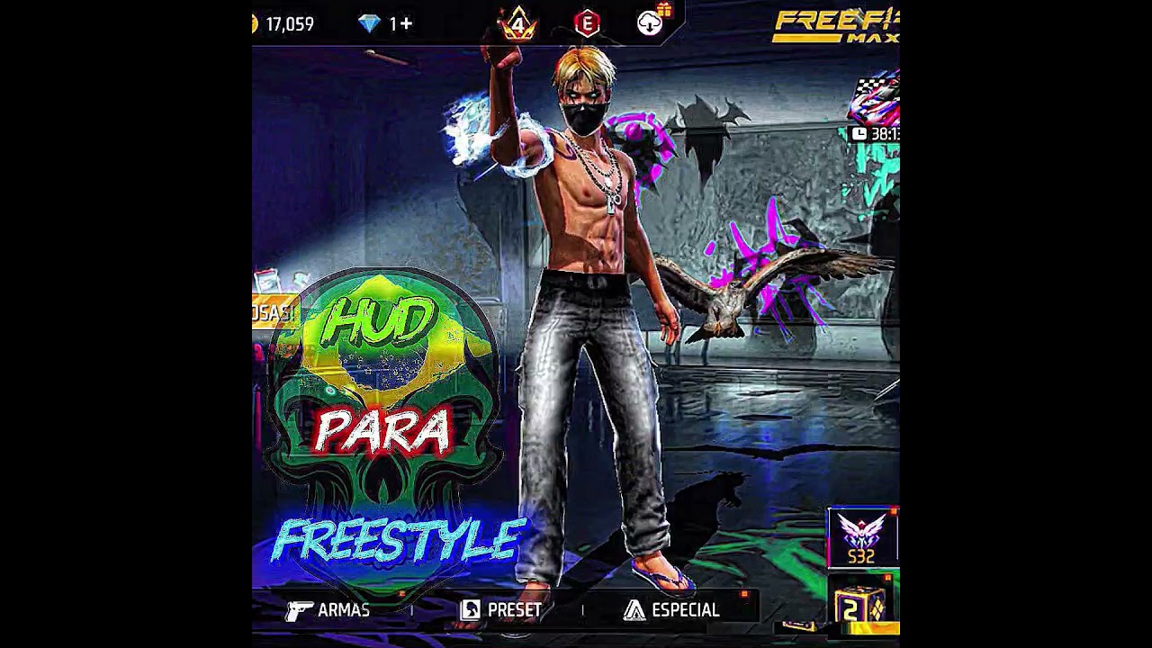Freestyle hud ☠️🇧🇷                           #freefirehighlights #shorts #freefire #shortsfreefire