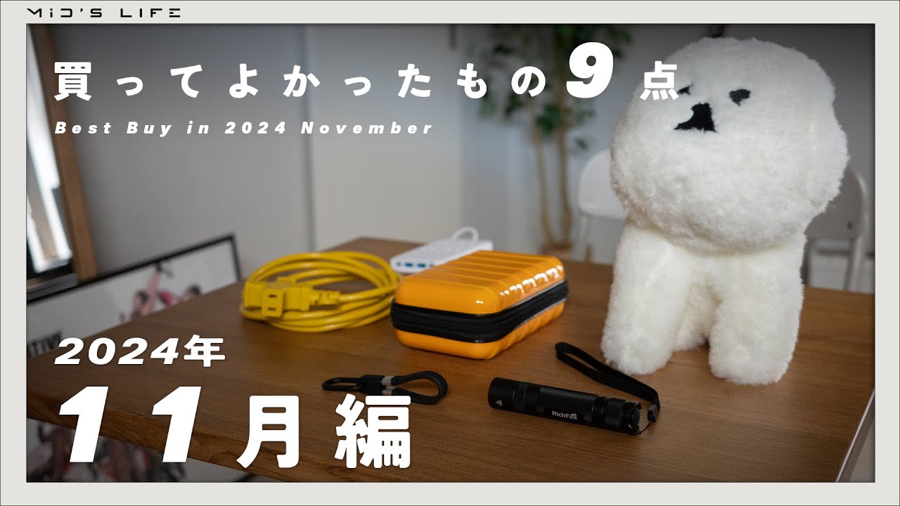 【購入品】2024年11月買ってよかったもの9点