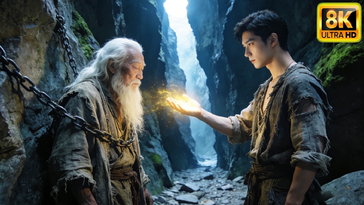 Jeune homme sauve un vieux maître dans une grotte, apprend des compétences divines, vie transformée!