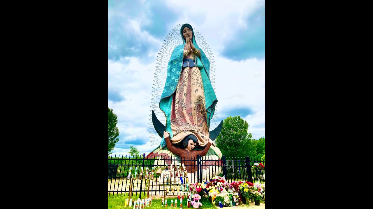 #VIRGEN DE #GUADALUPE!! 50 PIES DE ALTURA. OUR LADY  OF GUADALUPE  IN WINDSOR CLEVELAND OHIO!!