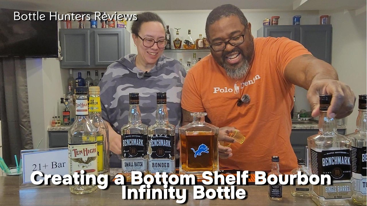Creating a Bottom Shelf Bourbon Infinity Bottle #bottlehuntersreviews