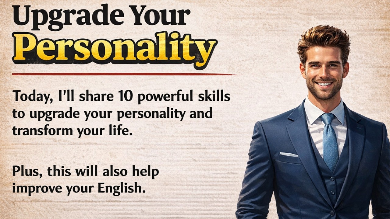 Upgrade Your Personality, Upgrade Your Life 10 Powerful Skills. English Listening Practice.