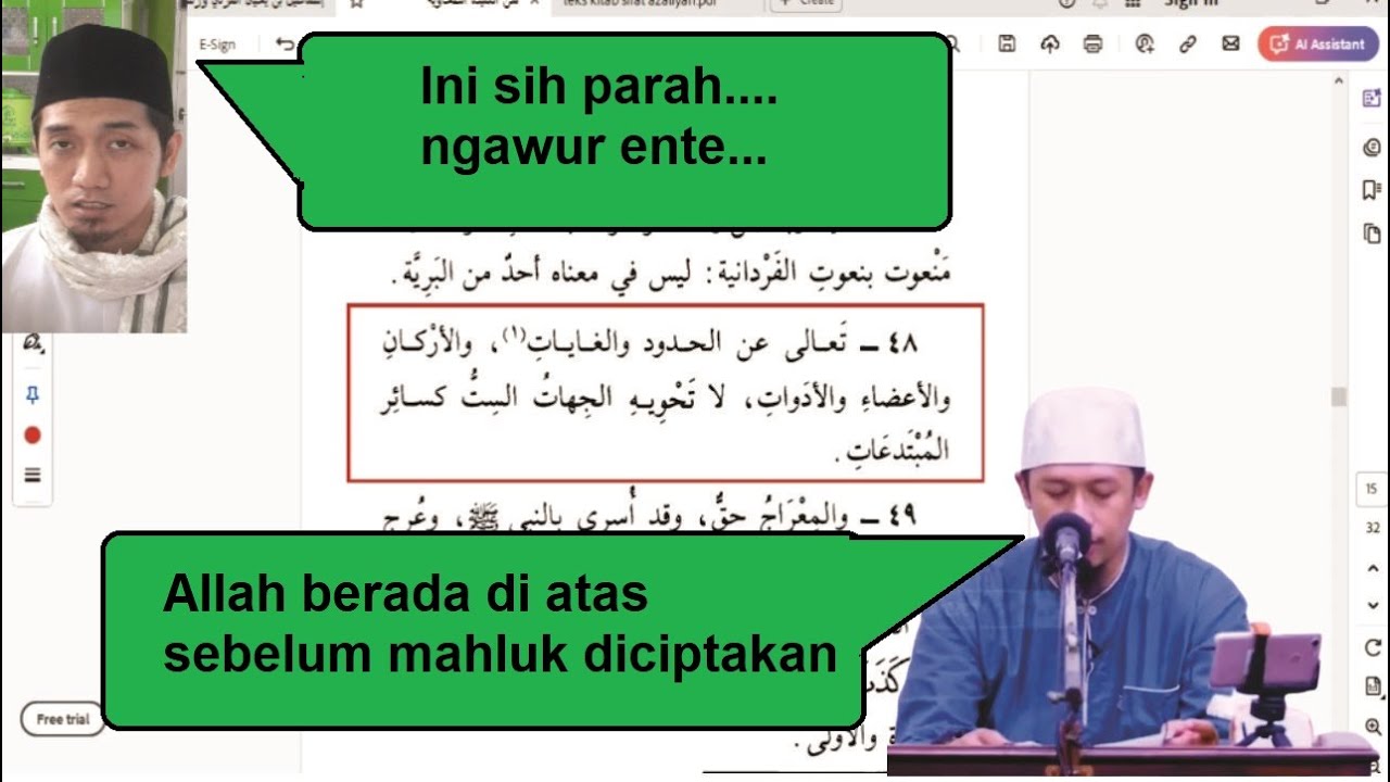 Kajian 19. Wahabi tidak faham sifat azaliyyah (link download kitab di deskripsi)