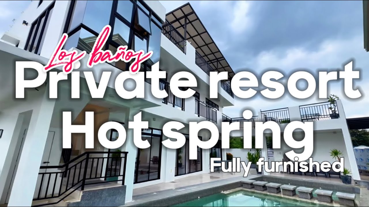 V610-24 Los banos hot spring private resort fully furnished, generator set , gazebo & swimming pool