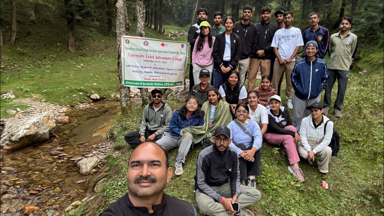 CCSHAU hisar to Adventure camp at shimla ABVIMAS #ABVIMAS #IISM #JISM
