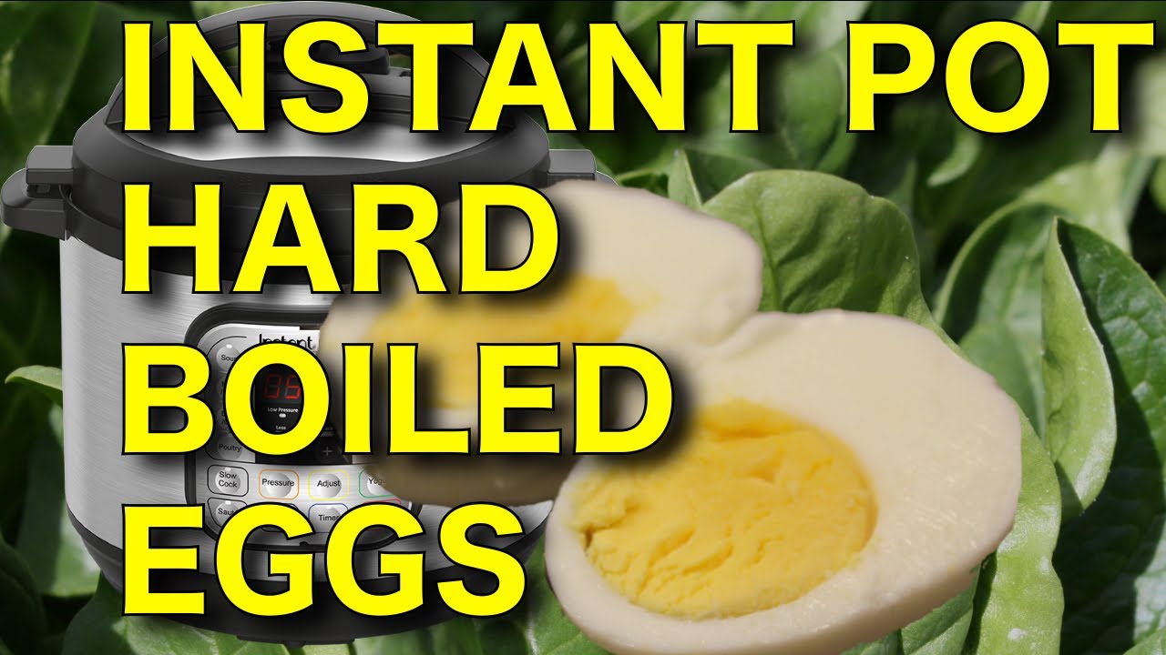 INSTANT POT QUICK EASY HARD BOILED EGGS - PERFECT EVERY TIME!