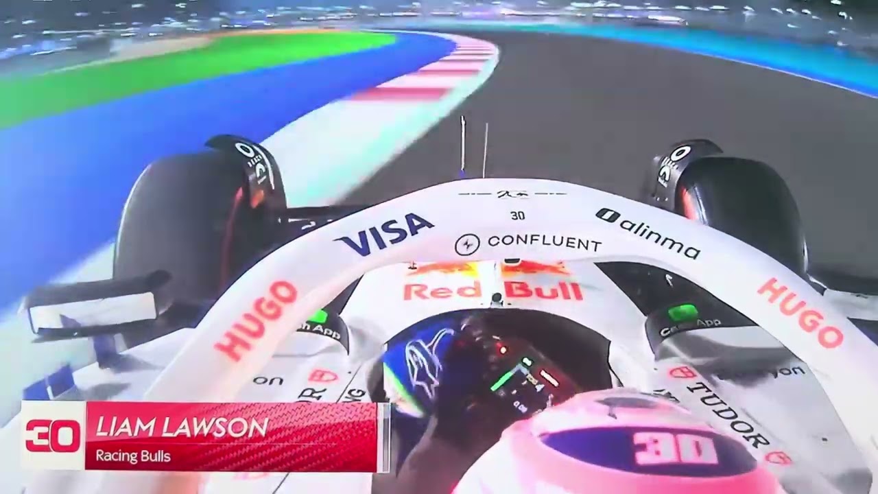 [F1] Onboard Liam Lawson RB (Q2) QATAR GP🇶🇦 2025