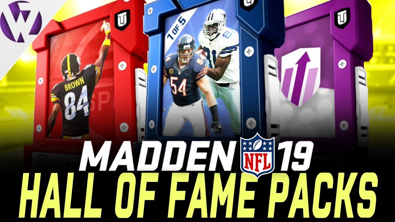 MADDEN 19 HALL OF FAME EDITION PACK OPENING!! - Madden 19 Pack Opening