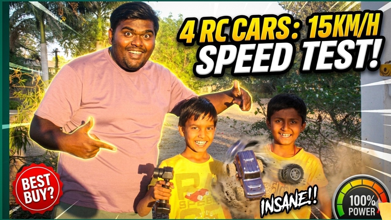 Best 15 km/h rc car! Monster truck 2.4ghz control! Speed testing!
