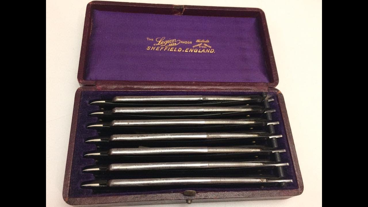 Antique Seven Day Straight Razor Set (Ca. 1900)