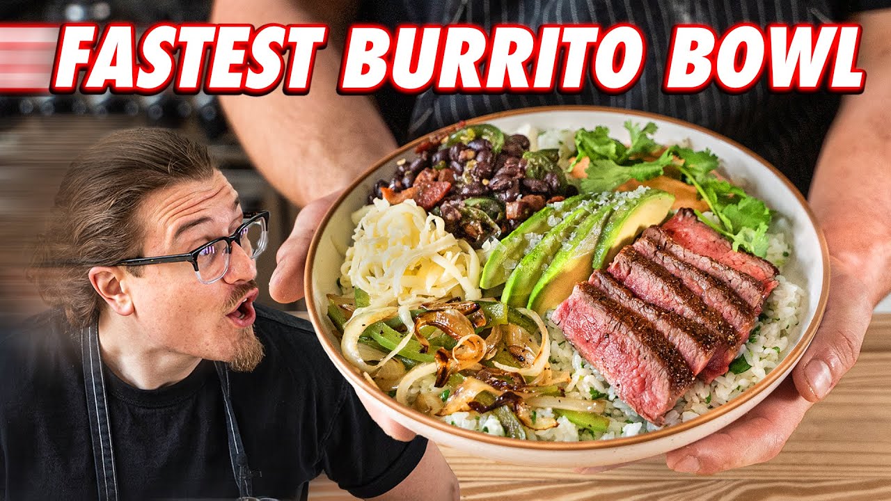 Making A Burrito Bowl Faster Than Chipotle | But Faster