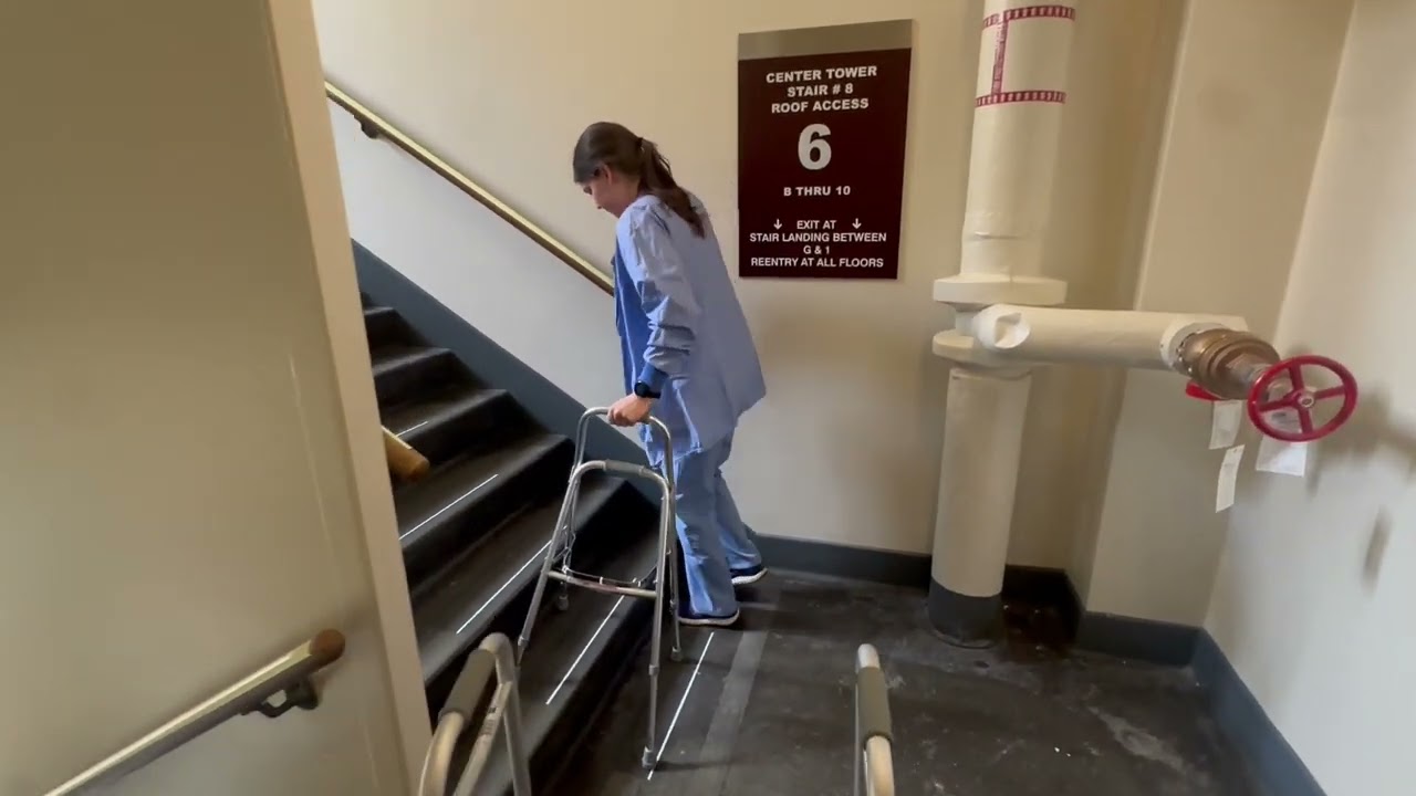 Hemi Walker on Stairs
