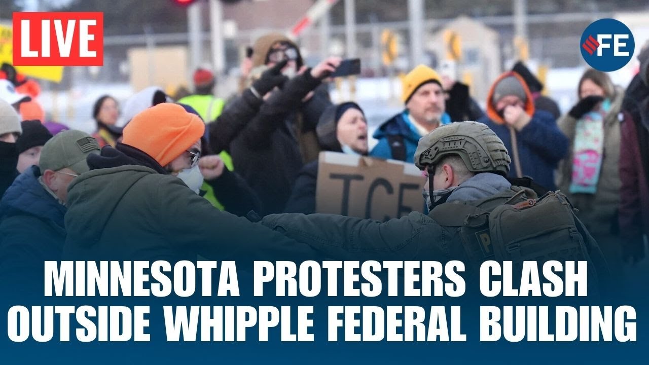LIVE: Minnesota Protest Intensifies Outside Whipple Federal Building Over ICE Actions