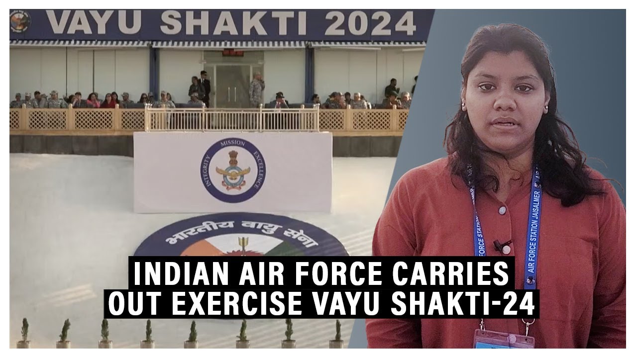 Indian Air Force carries out Exercise Vayu Shakti at Pokhran range