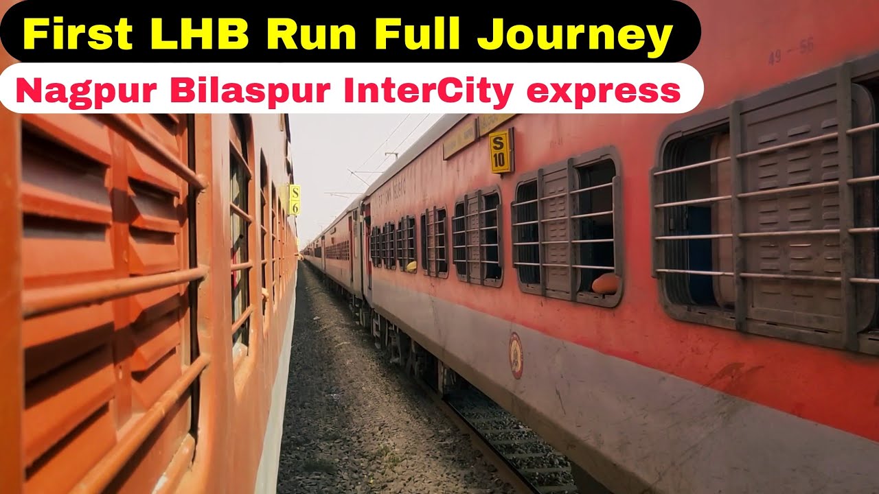 Train Journey In Nagpur Bilaspur InterCity express