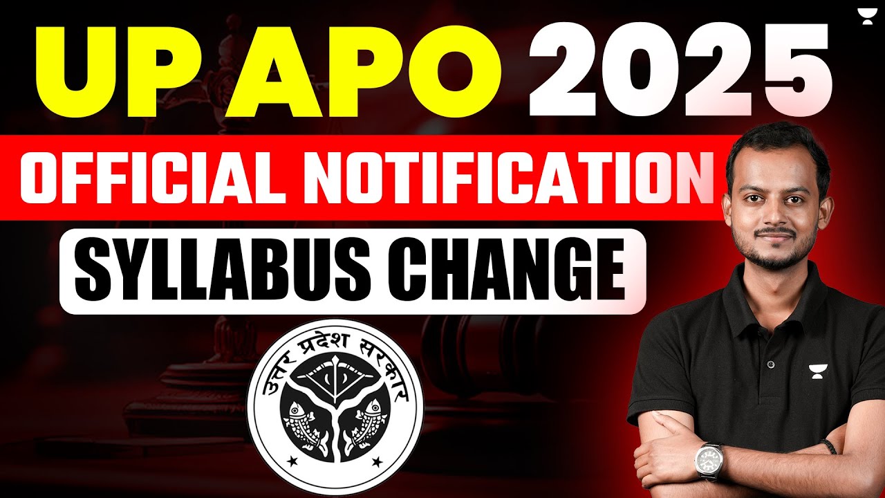 🚨 UP APO 2025 Syllabus Changed | Official Notification Out | Pranjal Singh
