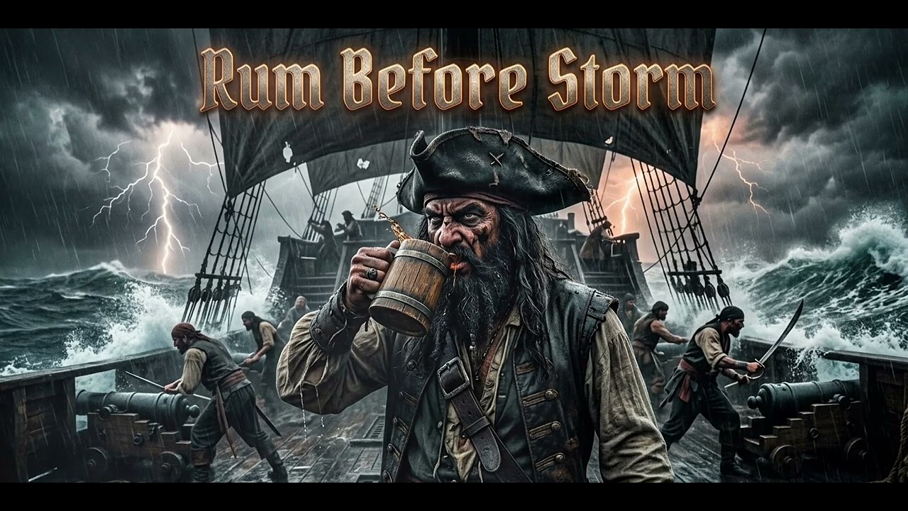 Rum Before Storm – Epic Pirate Metal Battle | Blackbeard and Crew Face the Furious Ocean| Metal Rock